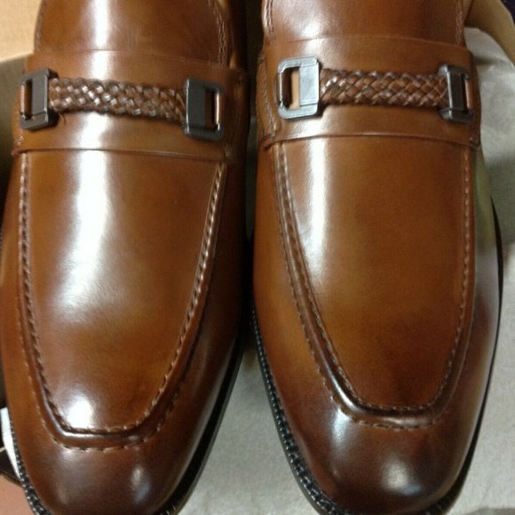 Cole Haan Men\'s Wagner Grand British Tan Leather Bit Loafers 11.5M - New in Box main image 8